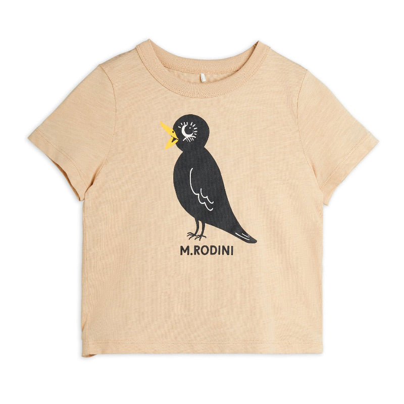 Mini Rodini - Blackbird T-shirt - beige | Scout & Co