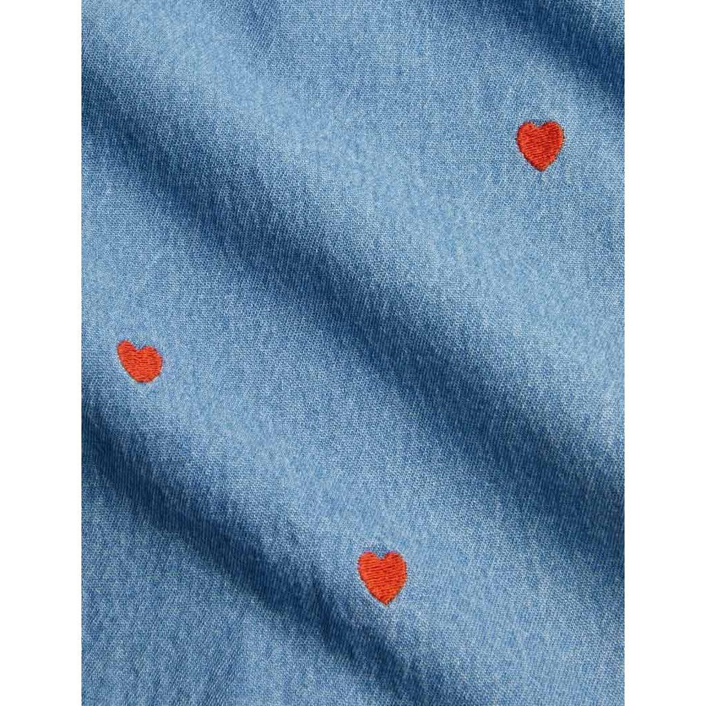 Mini Rodini - Mini Hearts woven denim dress | Scout & Co