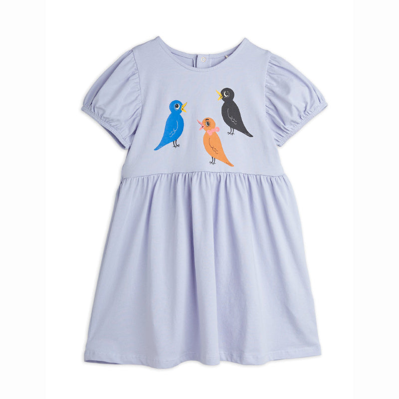Mini Rodini - Birds dress - purple | Scout & Co