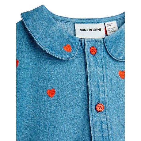Mini Rodini - Mini Hearts woven denim dress | Scout & Co