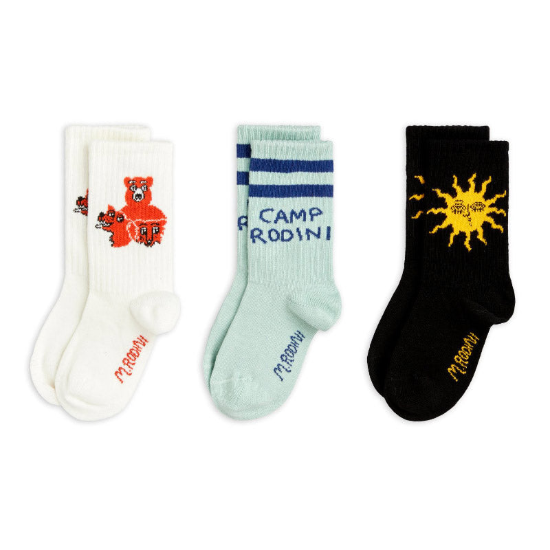 Mini Rodini - Camp Rodini socks - 3 pairs | Scout & Co