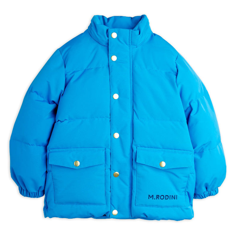 Mini Rodini - Solid blue heavy puffer jacket | Scout & Co