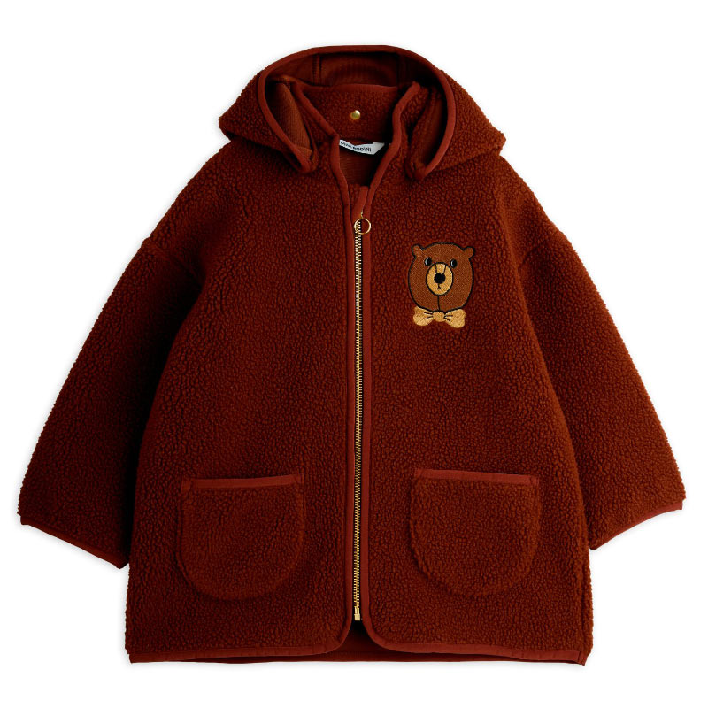 Mini Rodini - Bear embroidered pile jacket | Scout & Co
