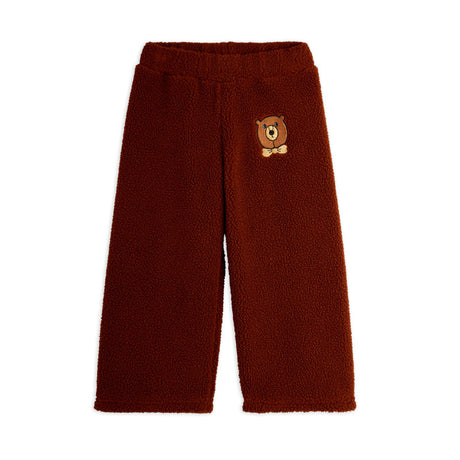 Mini Rodini - Bear embroidered pile trousers | Scout & Co