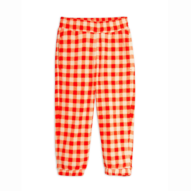 Mini Rodini - Gingham fleece trousers | Scout & Co