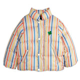 Mini Rodini - Clover embroidered stripe city puffer jacket | Scout & Co