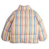 Mini Rodini - Clover embroidered stripe city puffer jacket | Scout & Co