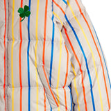 Mini Rodini - Clover embroidered stripe city puffer jacket | Scout & Co