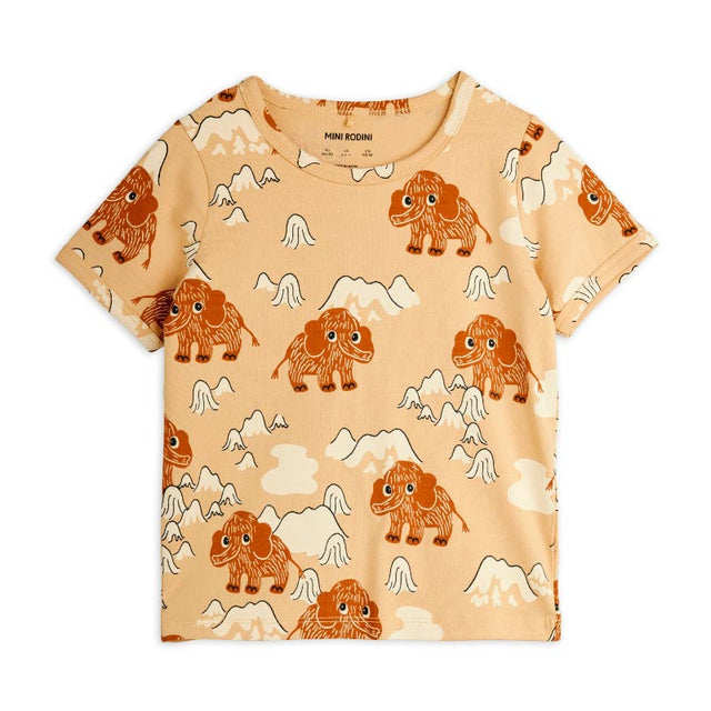 Mini Rodini - Mammoth short-sleeved tee - brown | Scout & Co