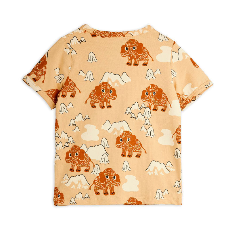 Mini Rodini - Mammoth short-sleeved tee - brown | Scout & Co