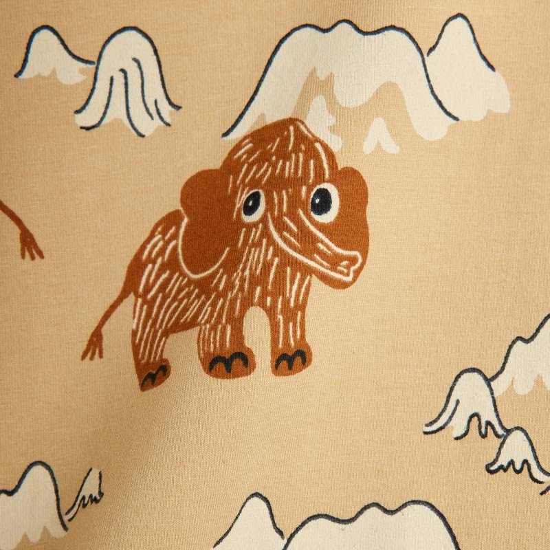 Mini Rodini - Mammoth short-sleeved tee - brown | Scout & Co
