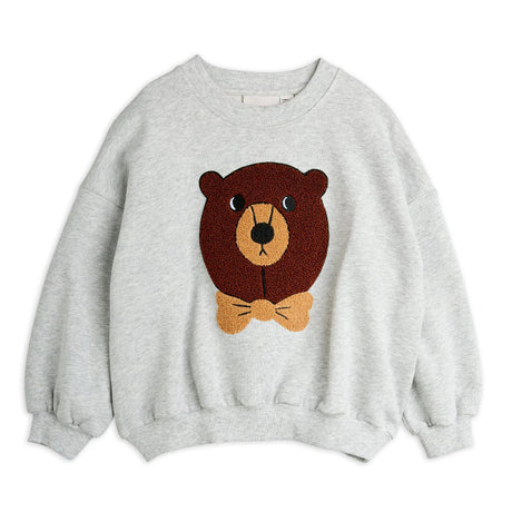 Mini Rodini - Bear chenille sweatshirt - grey | Scout & Co