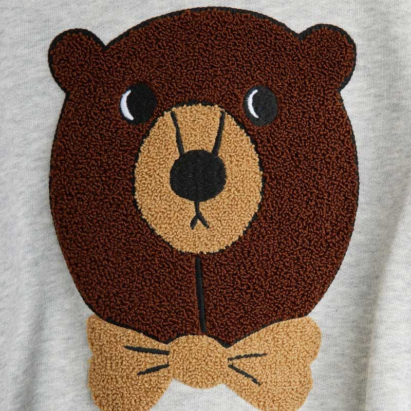 Mini Rodini - Bear chenille sweatshirt - grey | Scout & Co