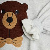 Mini Rodini - Bear chenille sweatshirt - grey | Scout & Co
