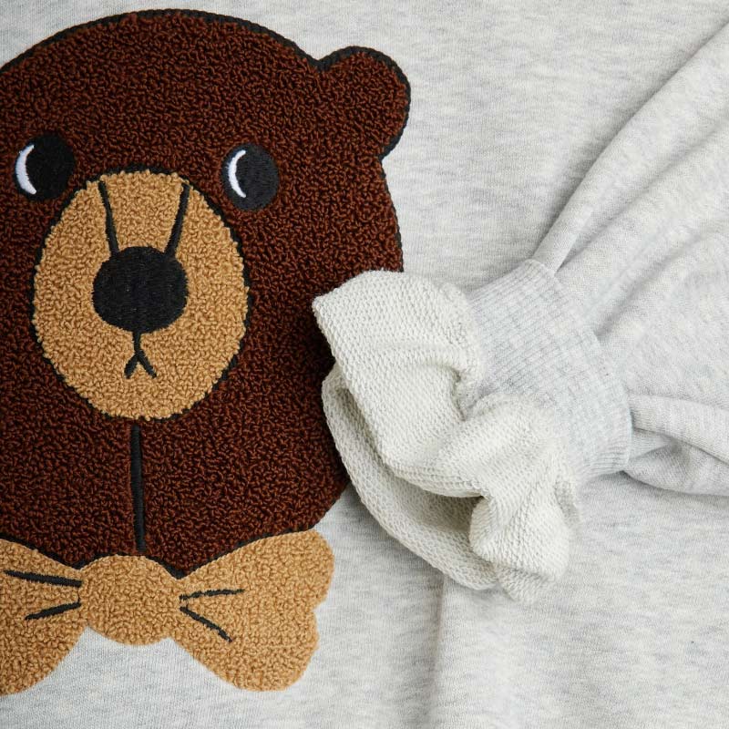 Mini Rodini - Bear chenille sweatshirt - grey | Scout & Co