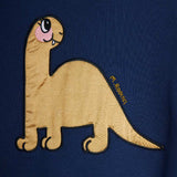 Mini Rodini - Dino appliqué sweatshirt - navy | Scout & Co