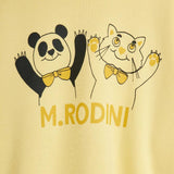 Mini Rodini - Panda & Cat sweatshirt - yellow | Scout & Co