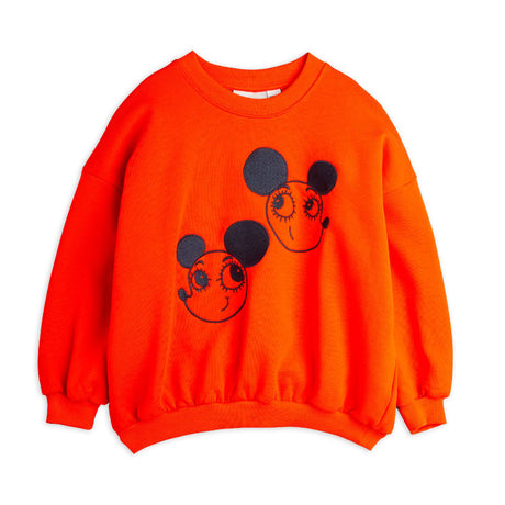 Mini Rodini - Ritzratz embroidered sweatshirt - red | Scout & Co