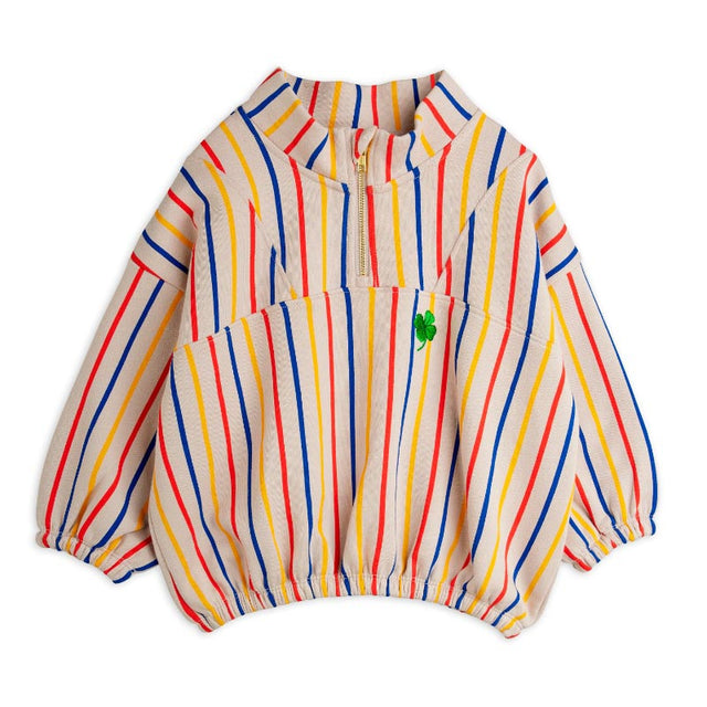 Mini Rodini - Clover embroidered half-zip sweatshirt | Scout & Co