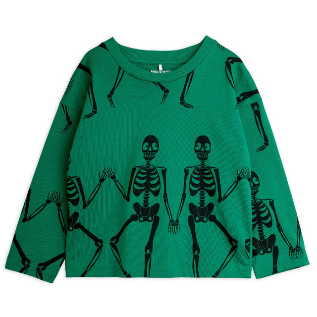 Mini Rodini - Skeleton long-sleeve T-shirt - Green | Scout & Co