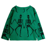 Mini Rodini - Skeleton long-sleeve T-shirt - Green | Scout & Co