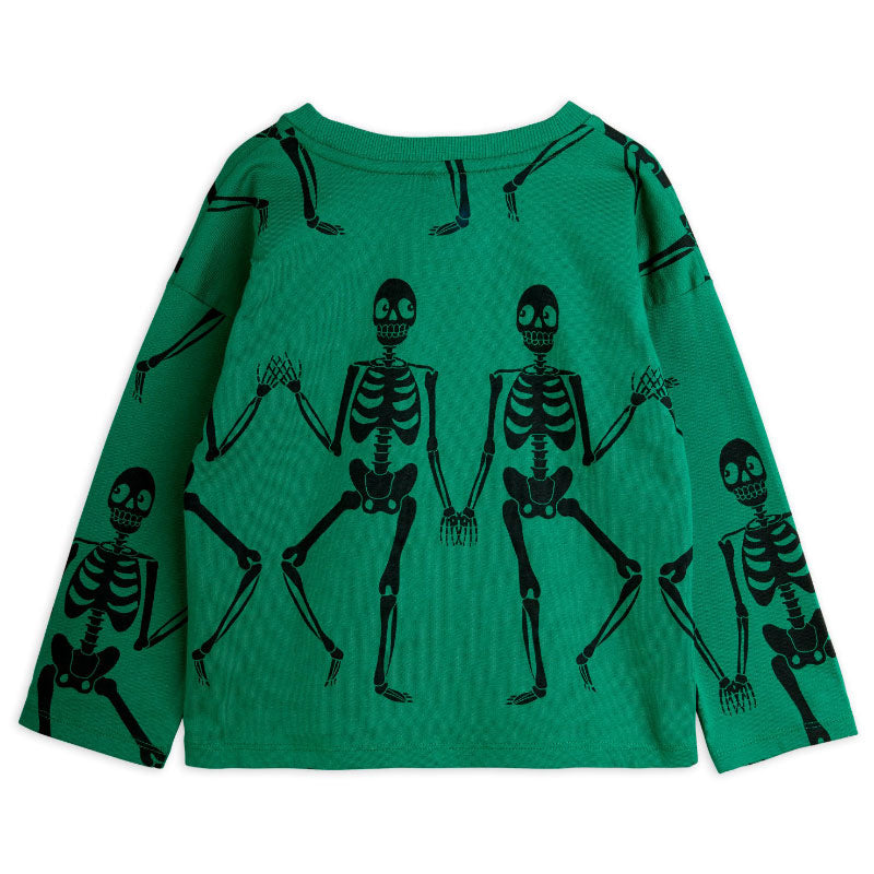 Mini Rodini - Skeleton long-sleeve T-shirt - Green | Scout & Co