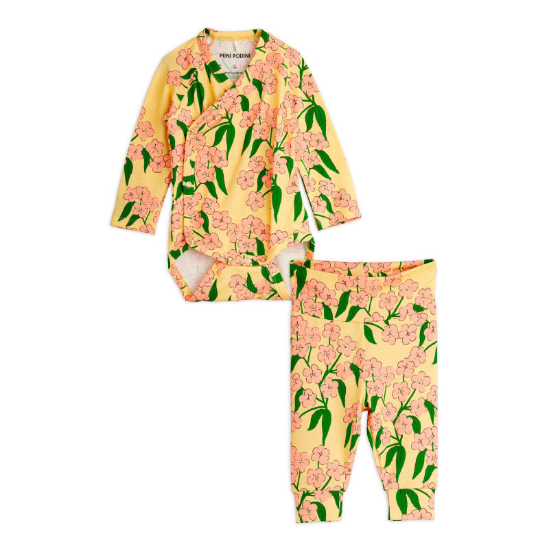 Mini Rodini - Alpine Flowers baby body & leggings set | Scout & Co