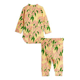 Mini Rodini - Alpine Flowers baby body & leggings set | Scout & Co
