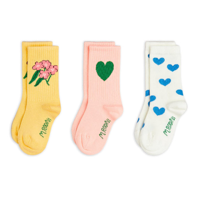 Mini Rodini - Alpine Flowers socks - 3 pairs | Scout & Co