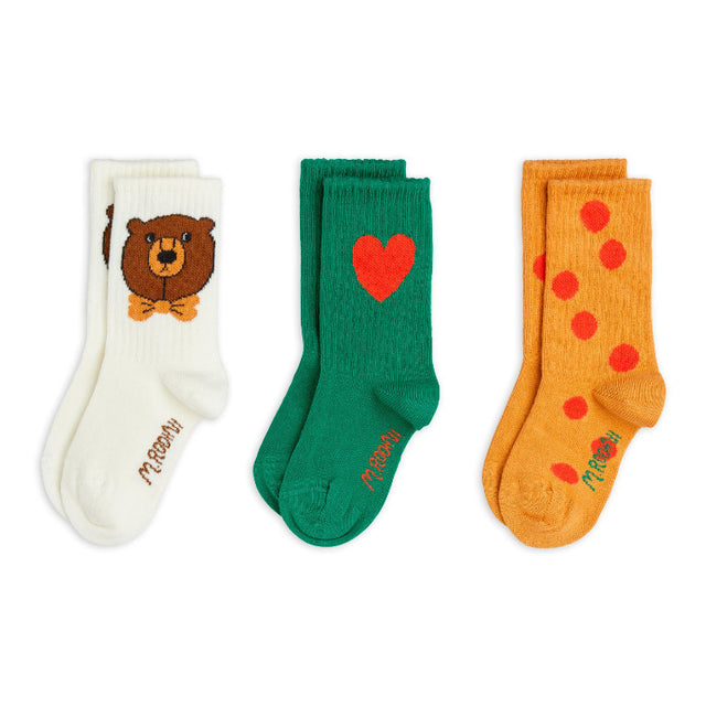 Mini Rodini - Bear socks - 3 pairs | Scout & Co