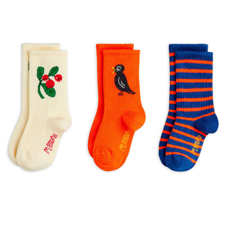 Mini Rodini - Lingonberries socks - 3 pairs | Scout & Co