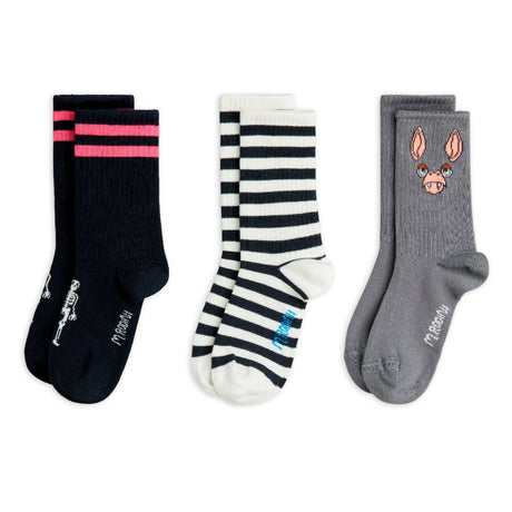 Mini Rodini - Bat socks - 3 pairs | Scout & Co