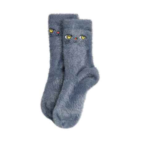 Mini Rodini - Cat face fluffy socks | Scout & Co