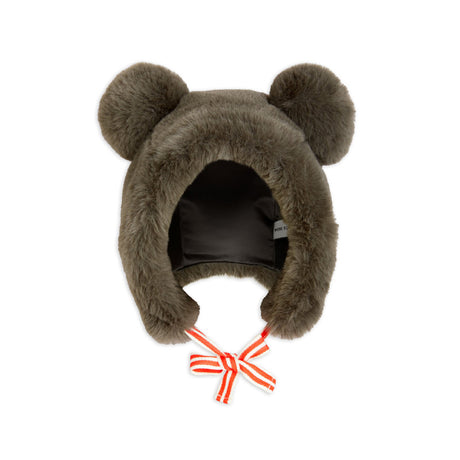 Mini Rodini - Faux-fur ear hat - grey | Scout & Co