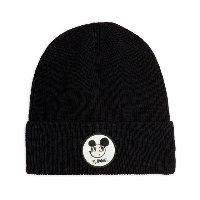 Mini Rodini - Ritzratz patch beanie hat - black | Scout & Co