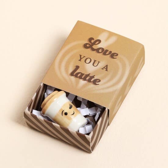 Lisa Angel - Tiny Matchbox Ceramic Token: Latte | Scout & Co
