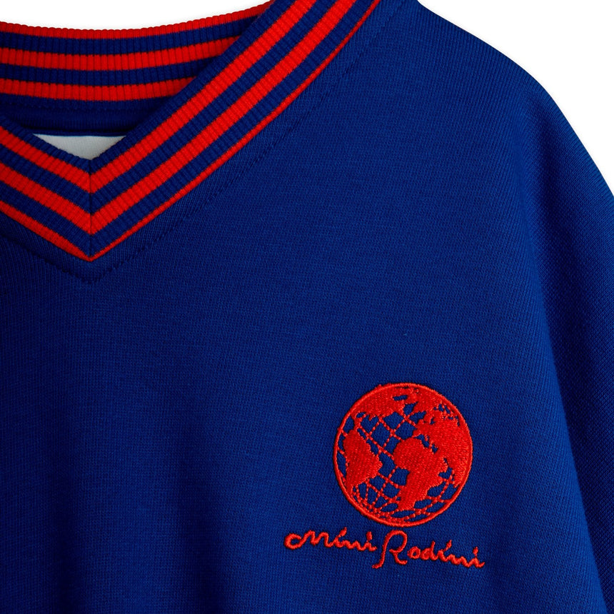 Mini Rodini - Striped rib Earth sweatshirt | Scout & Co