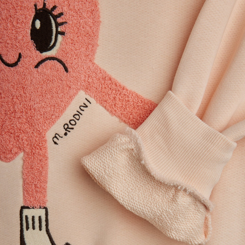 Mini Rodini - Heart In Shoes chenille sweatshirt | Scout & Co