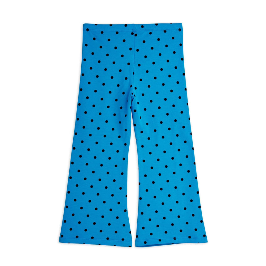 Mini Rodini - Polka dots flared trousers - blue | Scout & Co