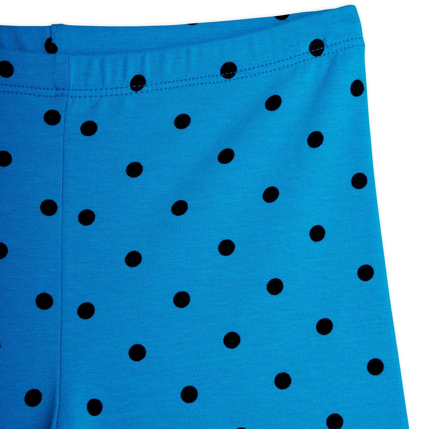 Mini Rodini - Polka dots flared trousers - blue | Scout & Co