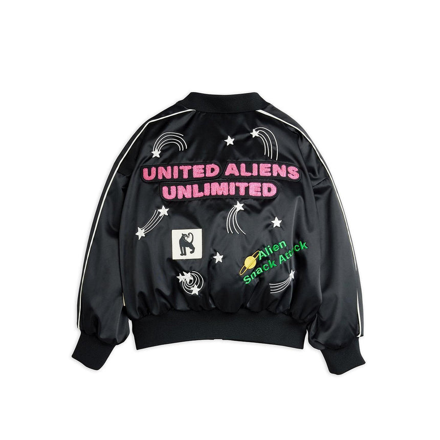 Mini Rodini - United Aliens Unlimited satin baseball jacket | Scout & Co