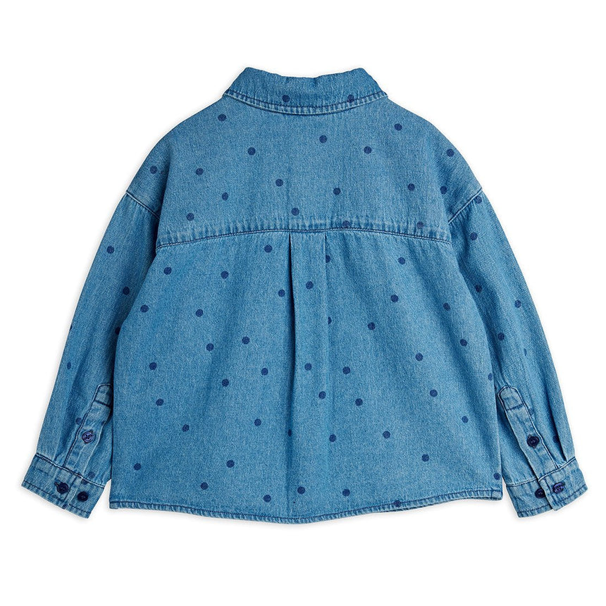 Mini Rodini - Denim dots long-sleeved shirt | Scout & Co