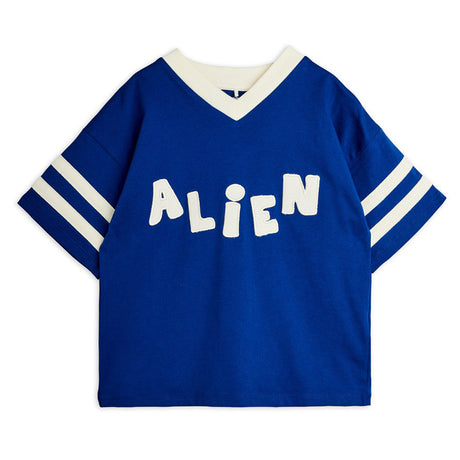 Mini Rodini - Alien short-sleeved tee - blue | Scout & Co