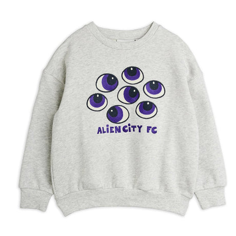 Mini Rodini - Eyes embroidered sweatshirt - grey | Scout & Co
