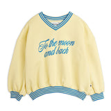 Mini Rodini - To The Moon embroidered sweatshirt - yellow | Scout & Co