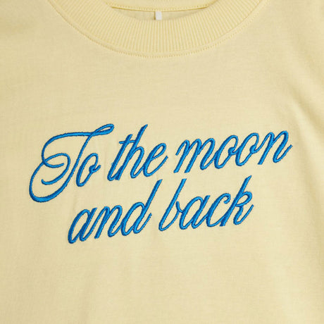 Mini Rodini - To The Moon embroidered short-sleeved tee - yellow | Scout & Co