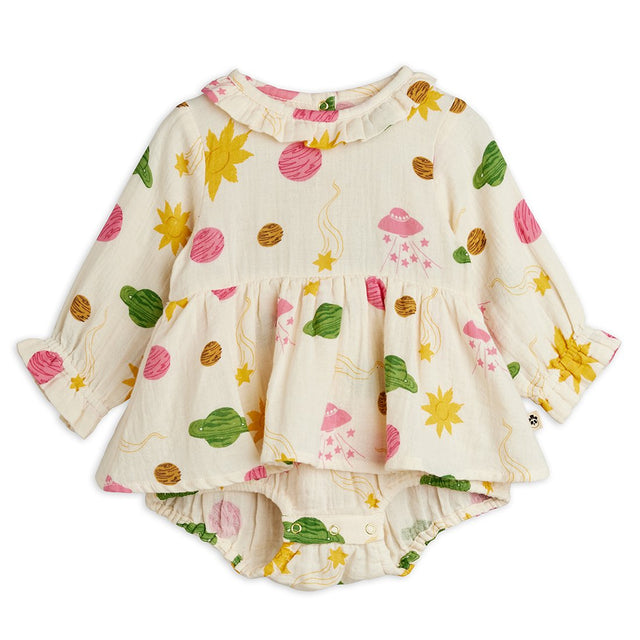 Mini Rodini - Space muslin long-sleeved body - baby | Scout & Co
