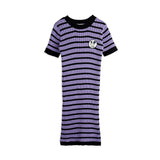 Mini Rodini - Ritzratz rib stripe dress - purple | Scout & Co