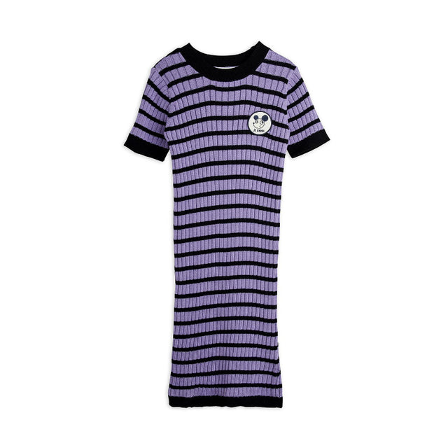 Mini Rodini - Ritzratz rib stripe dress - purple | Scout & Co