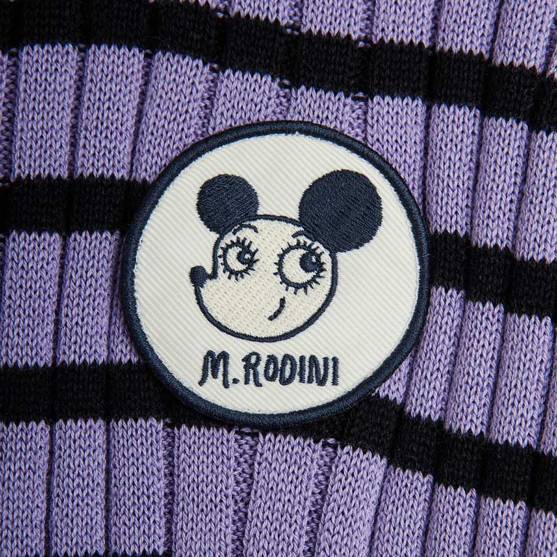 Mini Rodini - Ritzratz rib stripe dress - purple | Scout & Co